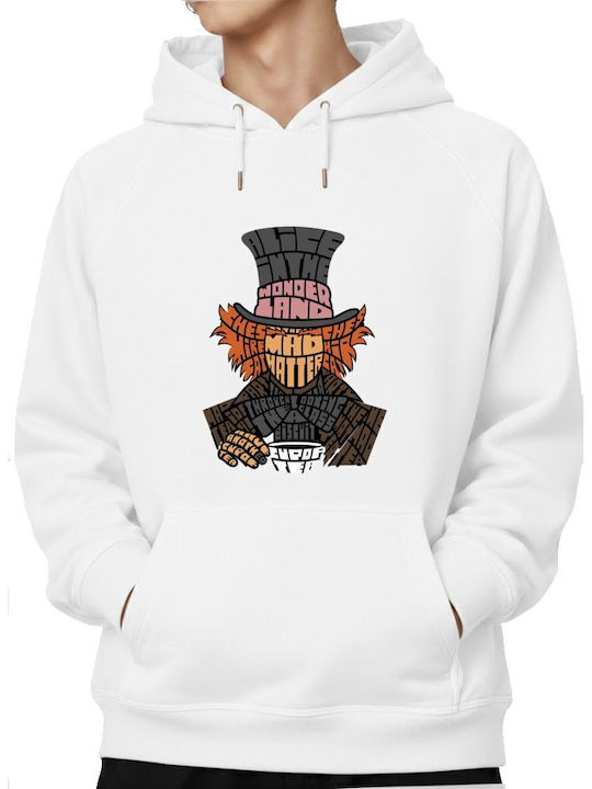 Блуза с качулка Madhatter Pop Culture Бяла
