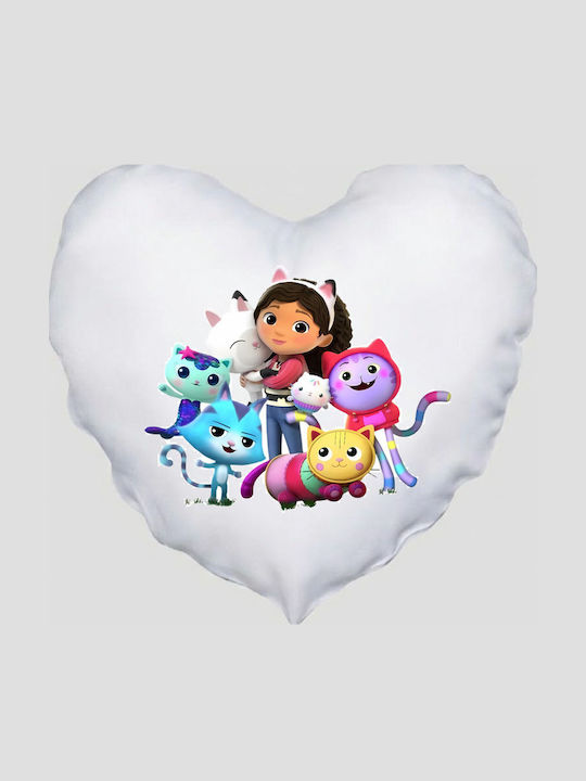 Heart Pillow Size 41x39cm Gabby's Dollhouse Gabi Dollhouse White