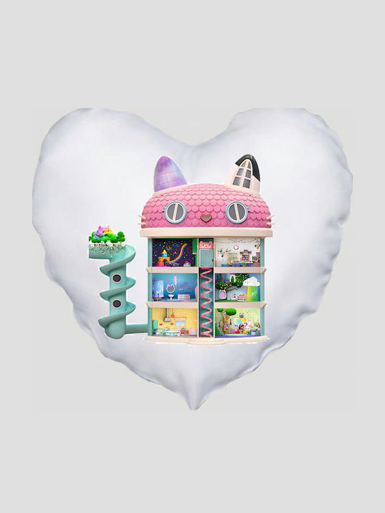 Heart Pillow Size 41x39cm Gabby's Dollhouse Gabi Dollhouse White