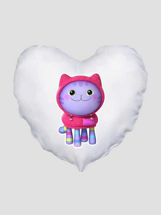 Heart Pillow Size 41x39cm Gabby's Dollhouse Gabi Dollhouse White