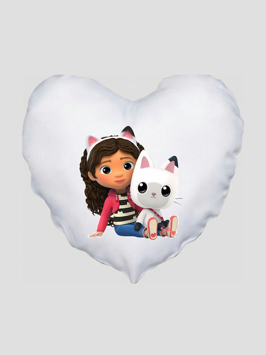 Heart Pillow Size 41x39cm Gabby's Dollhouse Gabi Dollhouse White