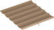 Ersatzdach Pergola Ersatzschirmstoff Braun 3x3m
