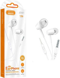 Jokade JD061 In-ear Handsfree Headphones with Connector 3.5mm White Jokade JD061 In-ear Handsfree Headphones with Connector 3.5mm White
