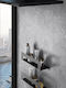 Gedy An der Wand montiert Badezimmerregal Metallisch Schwarz