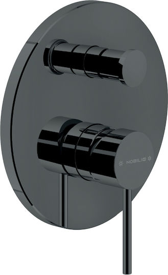 Nobili Built-in Mixer & Supply Set for Shower Silver