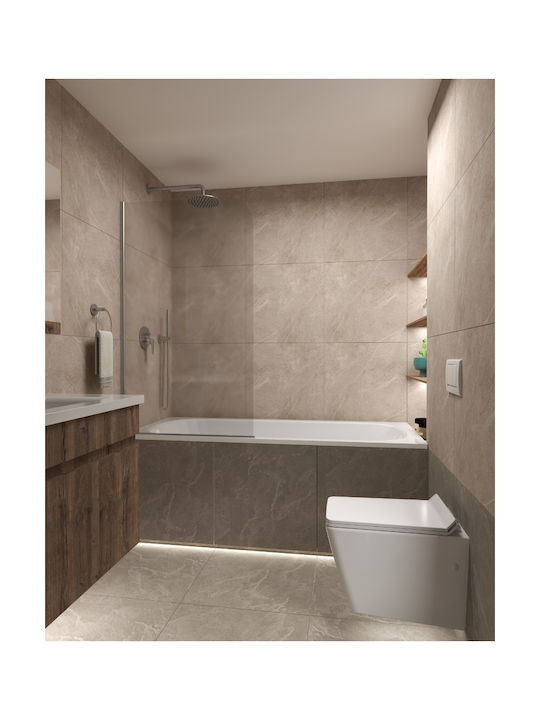 Piccadilly Built-in Faucet Mixer for Shower 2 Exits Silver