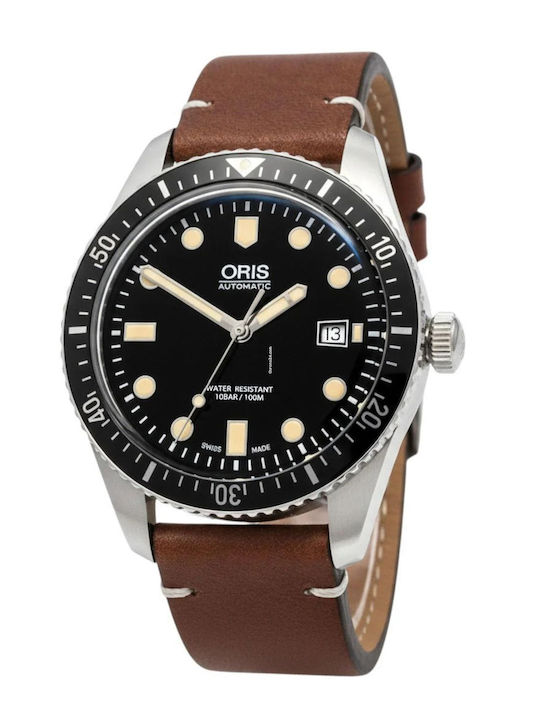 Oris Watch Battery with Leather Strap