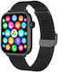 Eko Smartwatch mit Pulsmesser (Schwarz)