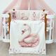 IngVart Baby Bedding Set for Crib White 7 Pieces SETKIKNOS-60