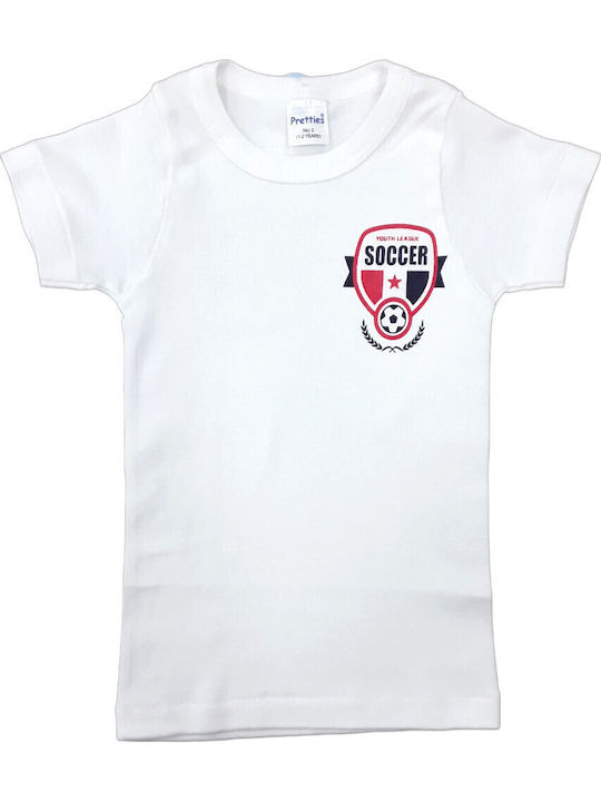 Pretty Baby Παιδικό Φανελάκι Κοντομάνικο Soccer