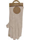 Beige Leder Handschuhe Berührung