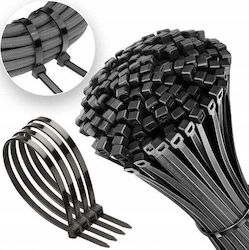 Cable Tie 2.5 X 200 Mm 100 Pcs Black Ht2c702
