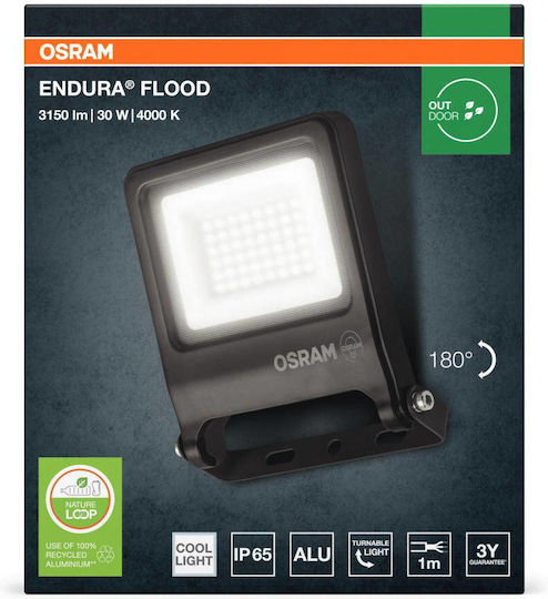 Osram Rezistent la apă Proiector LED 30W Alb Natural 4000K IP65