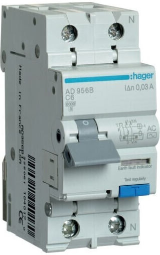 Hager 30ma Ac Ρελέ Ράγας 6A