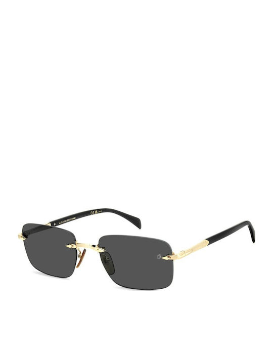 David Beckham Unisex Sunglasses with Gold Metal...