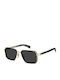 David Beckham Unisex Sunglasses with Gold Metallic Frame and Gold Lenses DB 7158/S RHL/IR