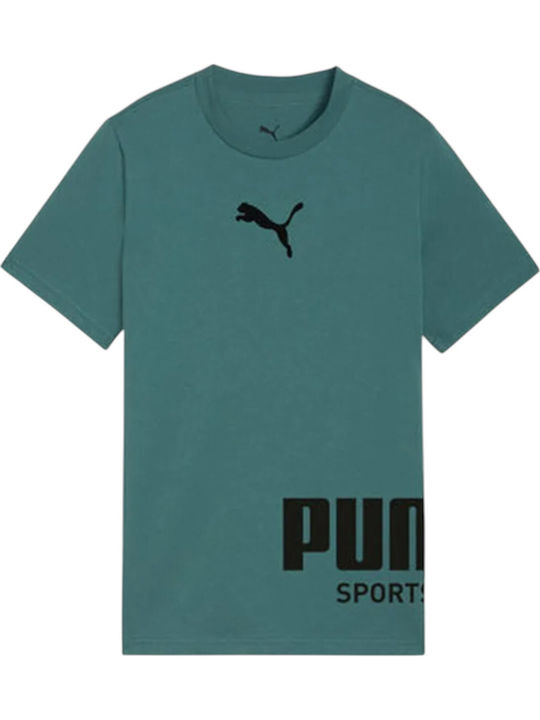 PUMA Kids Top Green Graphic Tee