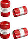 Raistar Car Tire Valve Caps Red 4pcs