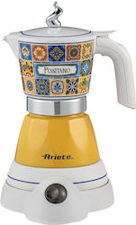 Ariete Moka Ηλεκτρικό Μπρίκι Espresso 400W Κίτρινο