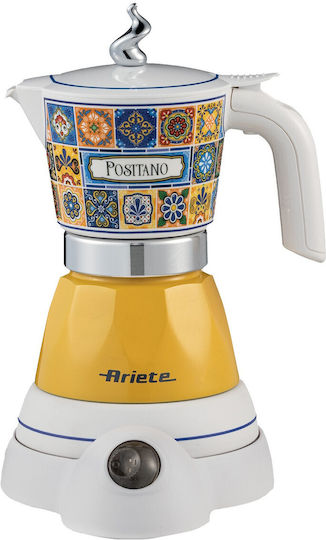 Ariete Moka Electric Stovetop Espresso Pot for 400W Yellow