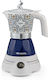 Ariete Moka Electric Stovetop Espresso Pot for 400W Blue