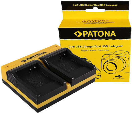Patona Διπλός Φορτιστής Μπαταρίας Συμβατός με Casio / Panasonic