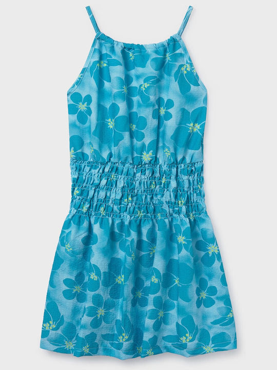 Mayoral Girls Sleeveless Blue Dress