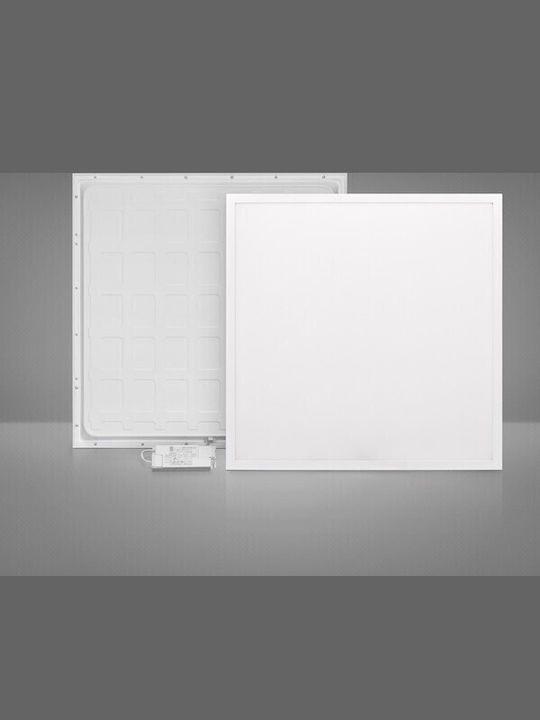 Eurolamp Χωνευτό LED Panel με Φυσικό Λευκό Φως 4000K