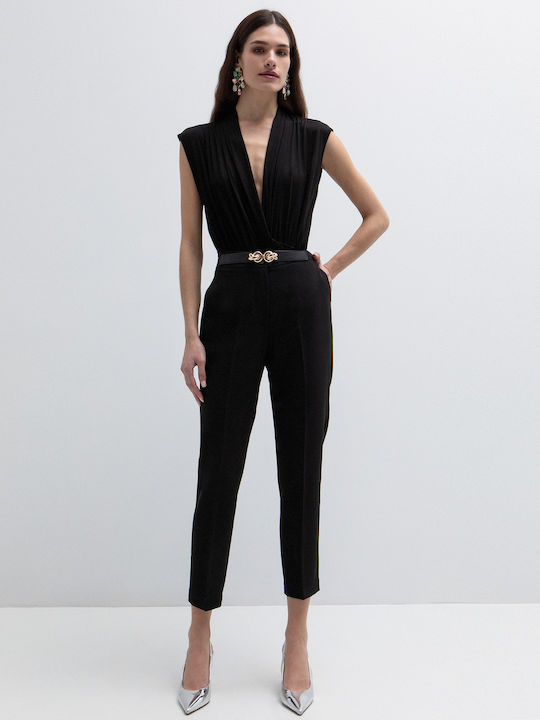 Women's Fabric Trousers Black