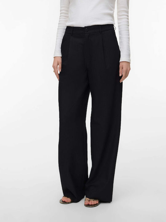 Vero Moda Damen Hoch tailliert Stoff Hose in We...