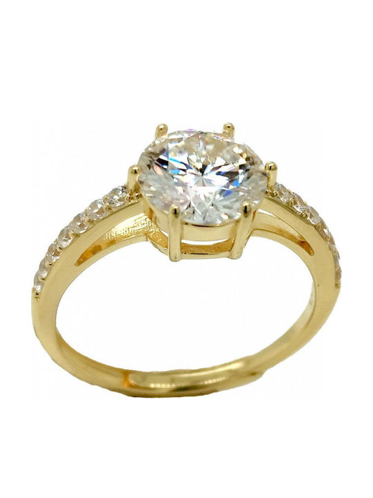 Mertzios.gr Single Stone Ring in Silver with Moissanite Mertzios.gr Single Stone Ring in Silver with Moissanite