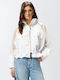 Women's Short Lifestyle Jacket for Winter White