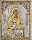 St Paraskevi Silver Gilded Icon 28x22cm