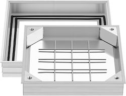 Vevor Kanalabfluss Aluminium 30x30cm