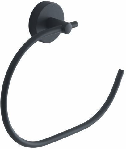 Gedy Ring Badezimmer Einzeln Schrauben Inox Schwarz