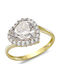 Kiriakos Gofas Ring with Stones made of Gold 14K