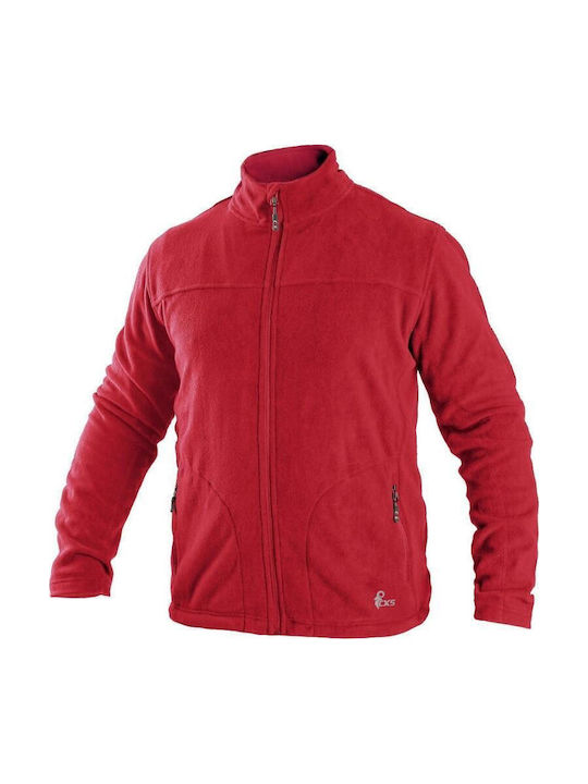 CXS Arbeitsjacke Fleece Rot