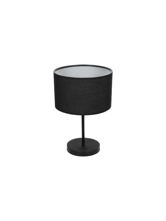 GloboStar String Fabric Table Lamp for Socket E27 with Black Shade and Base