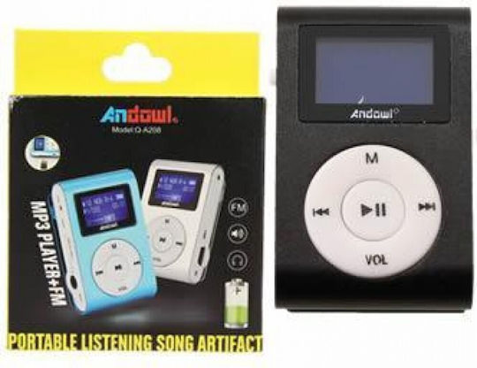 Andowl Q-A208 MP3 Player (16GB) with LCD Screen Gray