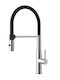 Orabella Tall Kitchen Faucet Counter with Shower Silver