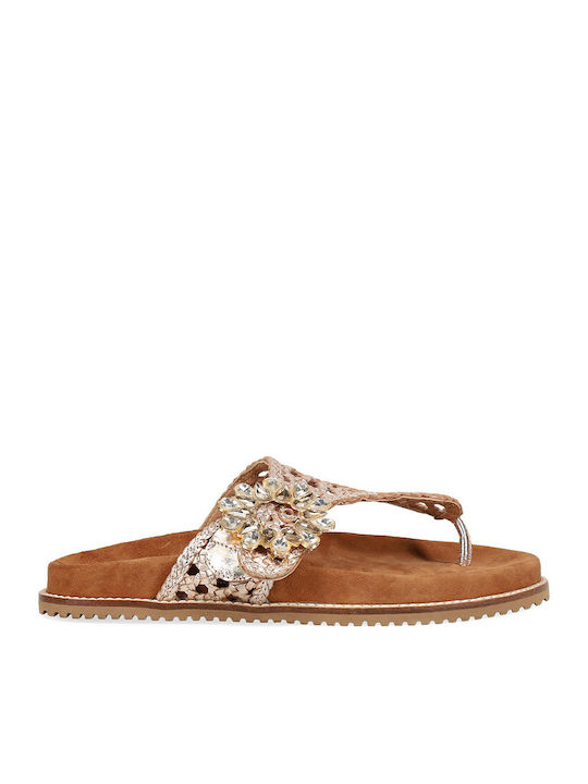 Migato Migato Damen Flache Sandalen Roségold
