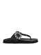 Flache Sandalen für Damen in Schwarz Farbe