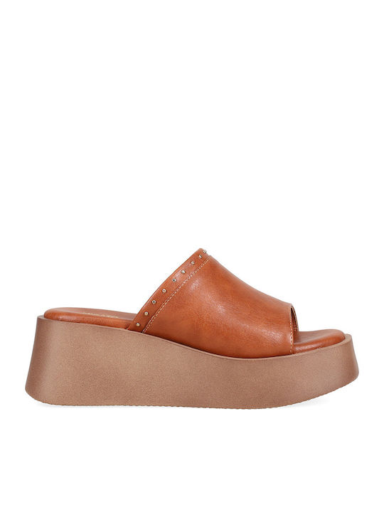 Migato Damenplattformen Tabac Braun