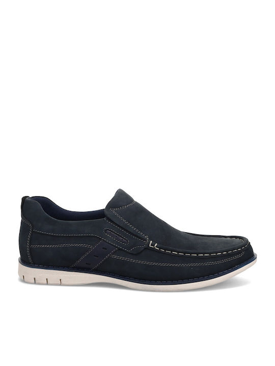 Men's Leather Loafers Blue