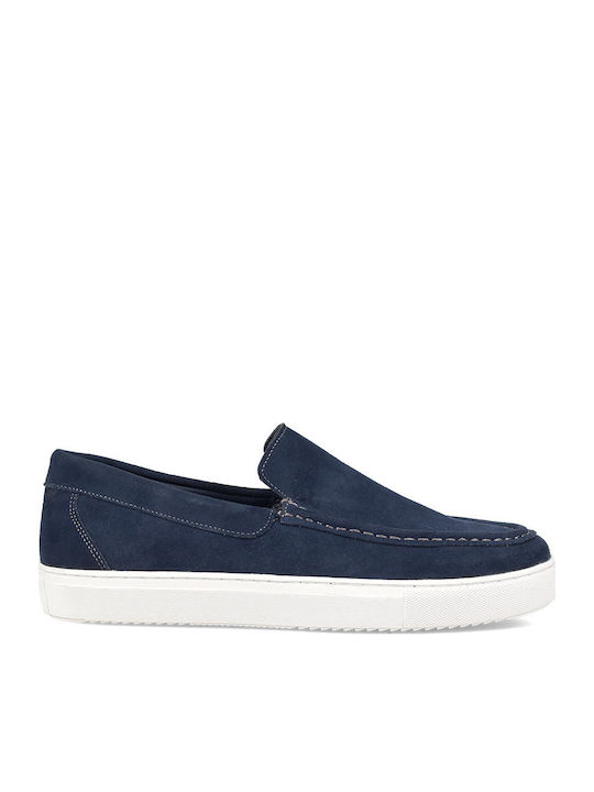 Men's Leather Loafers Blue