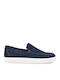 Men's Leather Loafers Blue