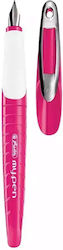 Herlitz Füllfederhalter Mittel 0,8mm Rosa mit Rosa Tintenfarbe