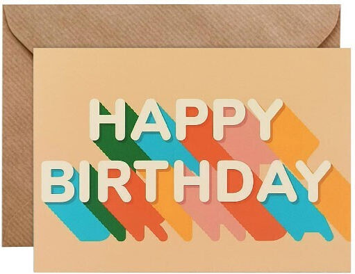 Party Birthday Card Happy Birthday Multicolour 10×15cm