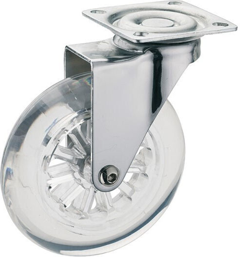 Finetto Furniture Wheel made of Metal Διαφανη