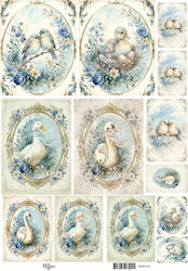 Reispapier Maja's Memories 30x42cm Vintage Tier...